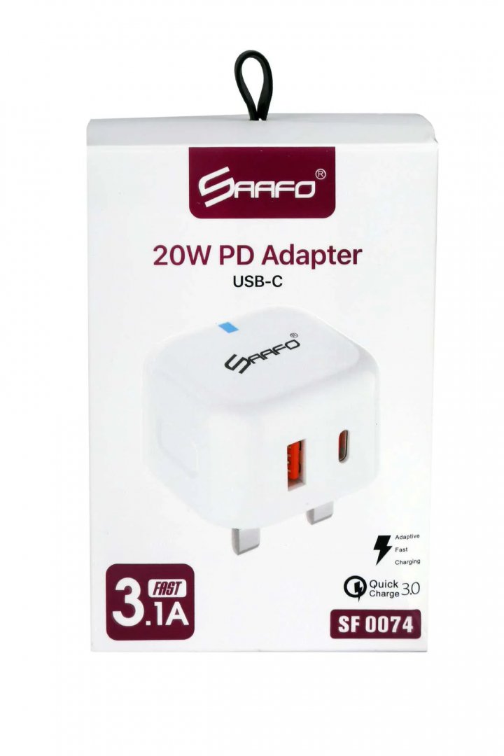 SAAFO 2-USB ADAPTER 3A OUTPUT